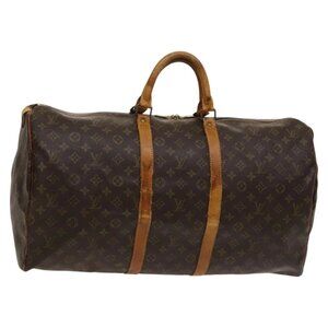 LOUIS VUITTON Monogram Keepall 55 Boston Bag